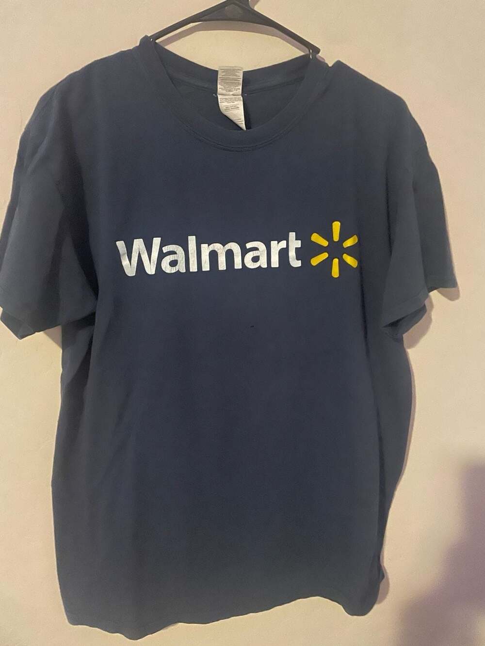 Walmart Employee Uniform Graphic T-Shirt Navy Blue
